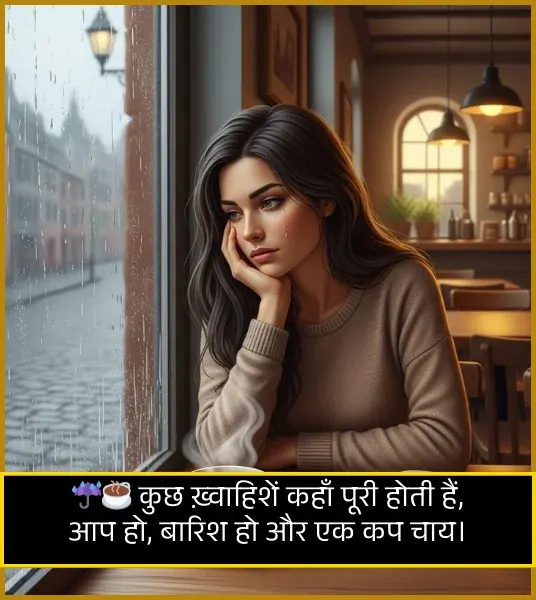 Barish Aur Chai Shayari