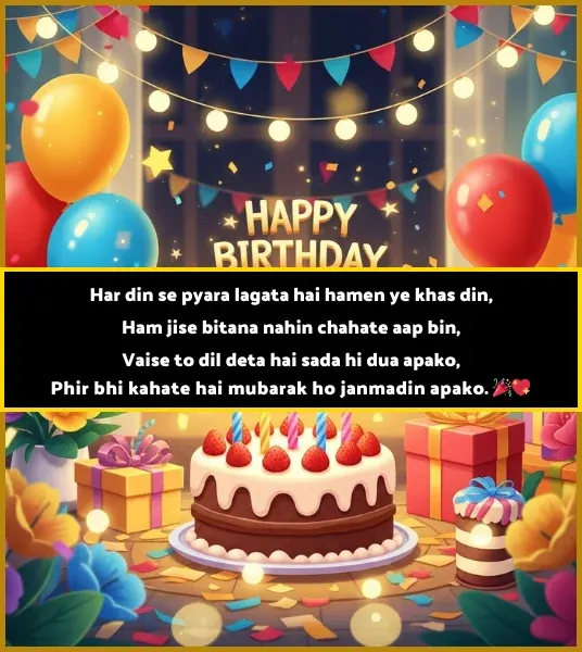 Birthday Shayari in English Birthday Shayari in English
