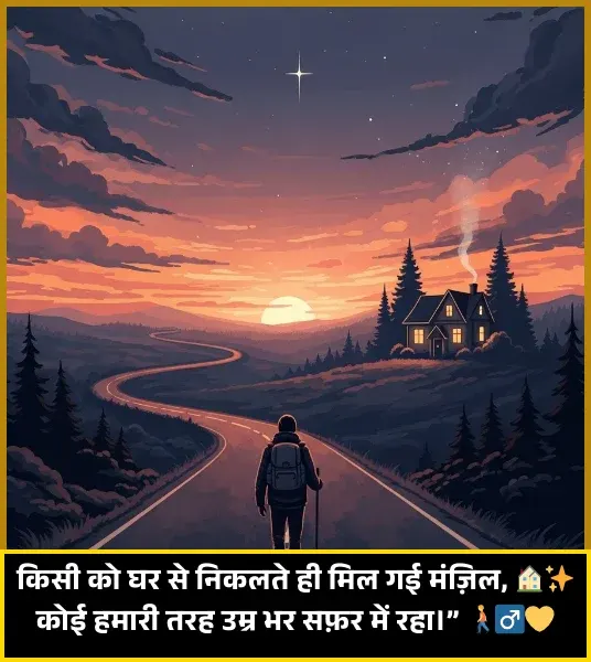 Safar Shayari in Hindi