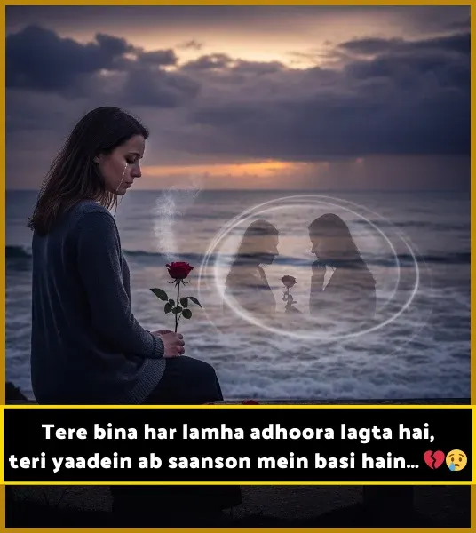 Miss You Shayari, Hindi 2 Line