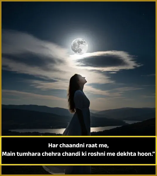 Moon Shayari in English 2 Line Moon Shayari in English 2 Line