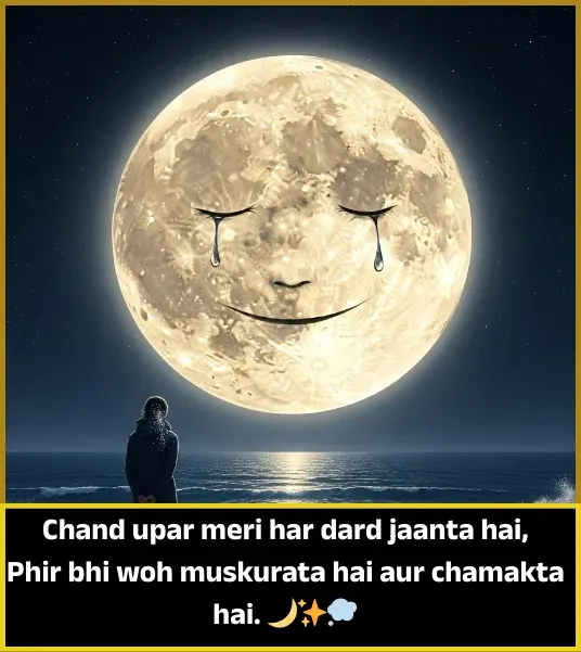 Moon Shayari in English for Girl Moon Shayari in English for Girl