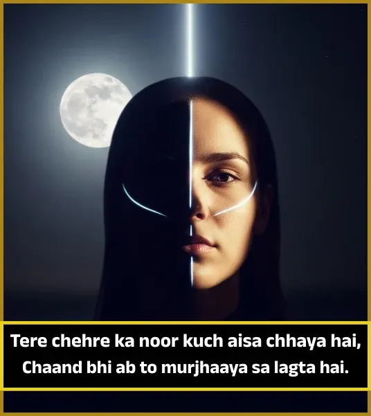 Moon Shayari in English Moon Shayari in English