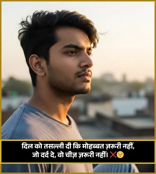 No Love Shayari on Life