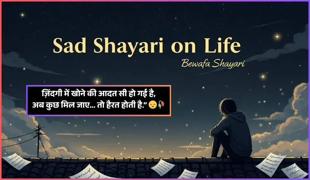 Sad Shayari on Life