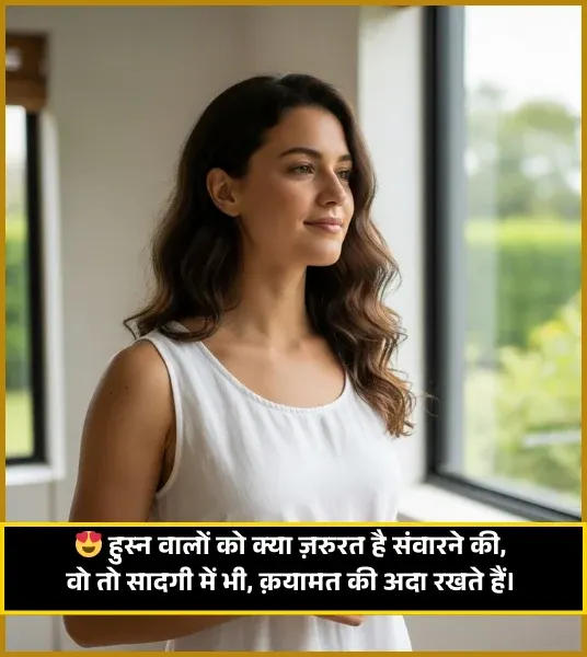 Khubsurti Ki Tareef Shayari in Hindi