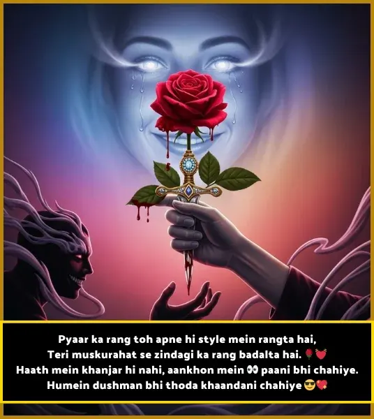 Shayri Stylish 💕 😘 Shayari प्यार❤ English 2 Line